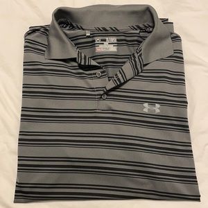 Gray short sleeve UA polo